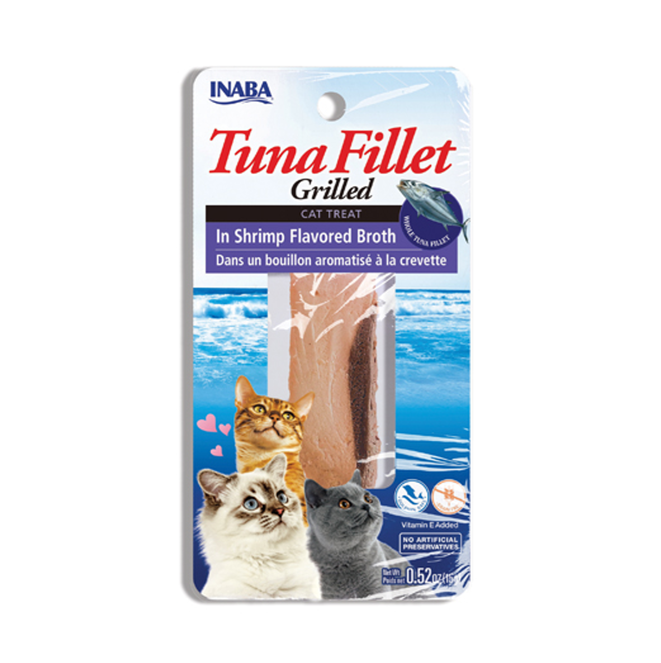 Inaba Cat Grilled Tuna Fillet in Shrimp Broth - Snacks para Gatos