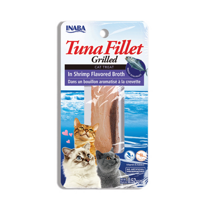 Inaba Cat Grilled Tuna Fillet in Shrimp Broth - Snacks para Gatos