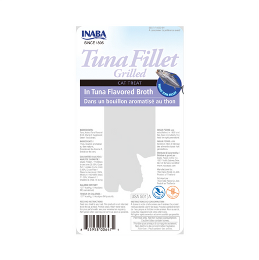Inaba Cat Grilled Tuna Fillet in Tuna Broth - Snacks para Gatos