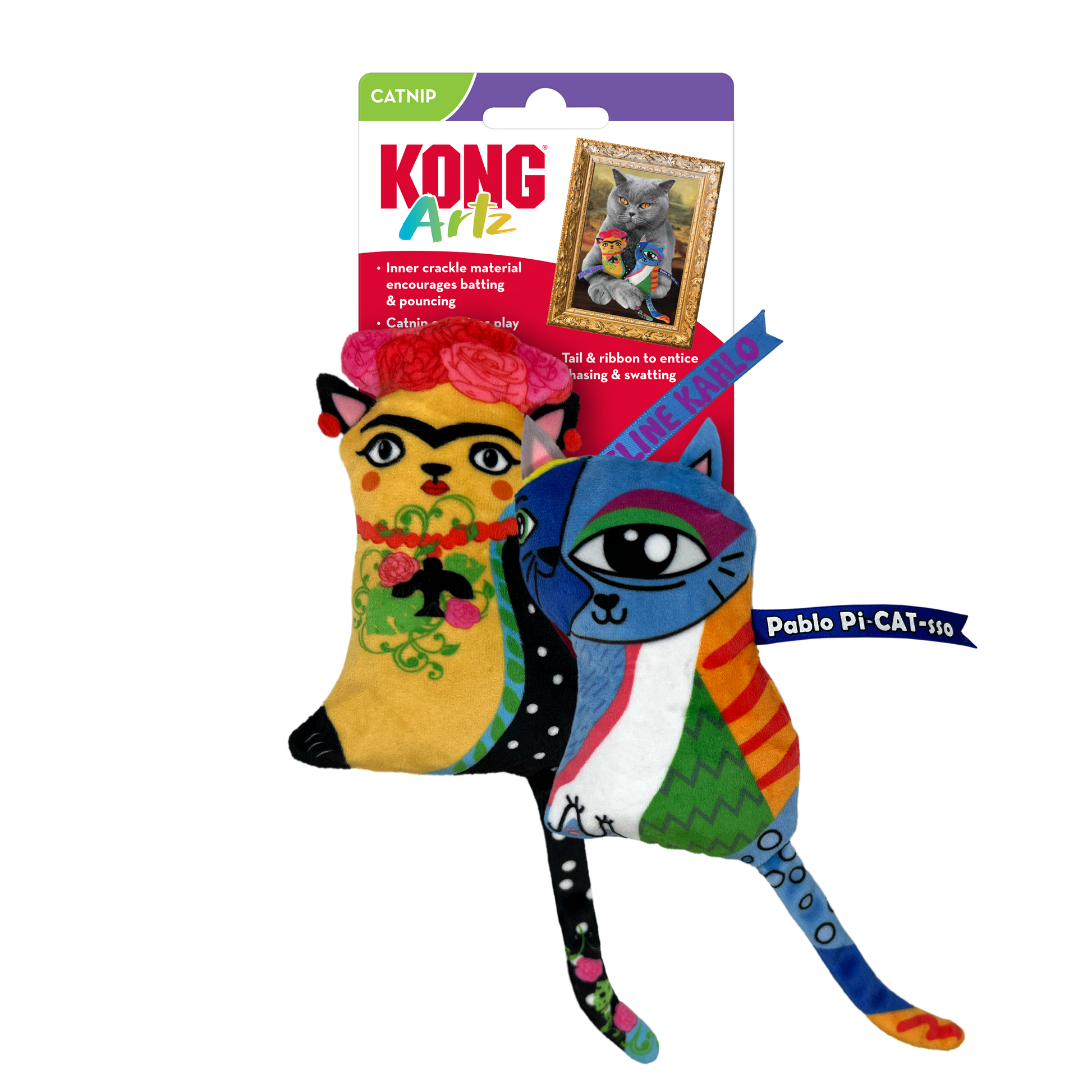 Kong Artz Kahlo / Picasso - Juguetes para Gatos