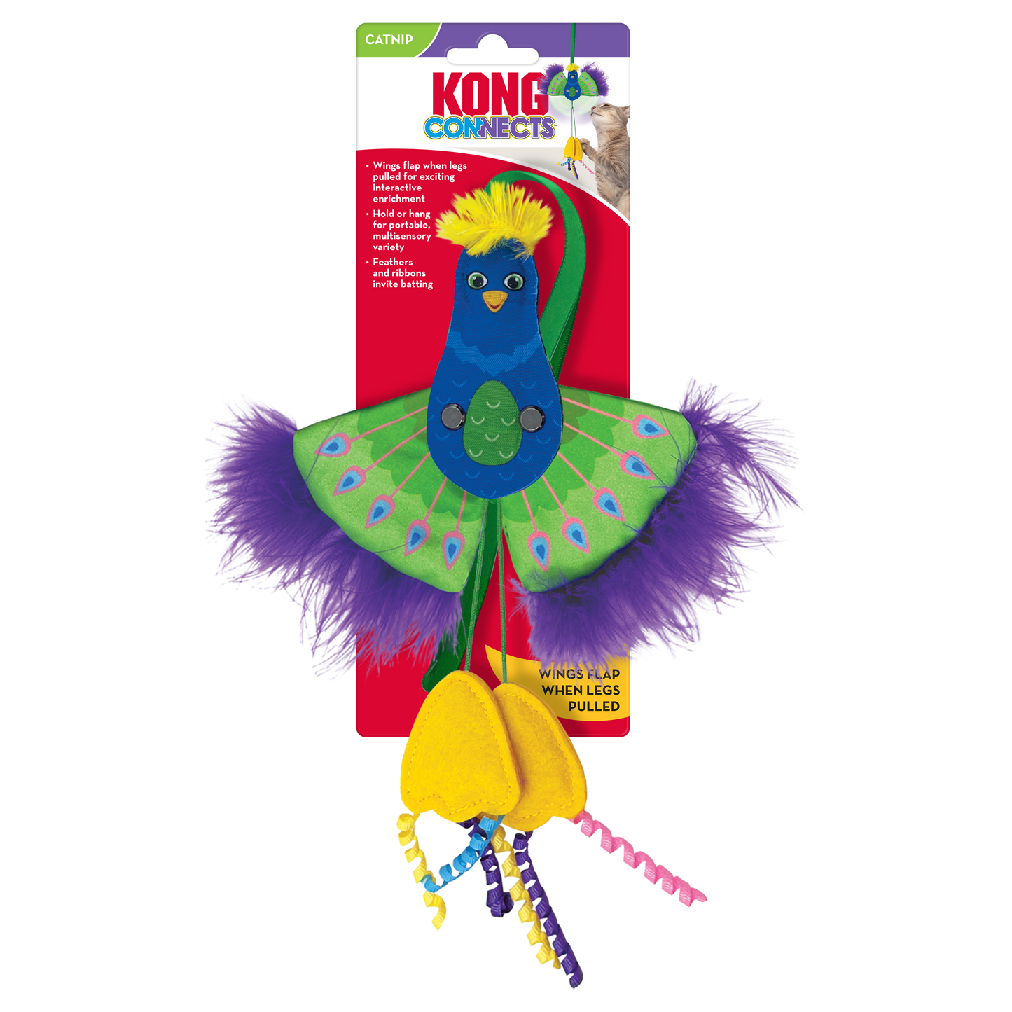 Kong Connects Peacock - Juguetes para Gatos