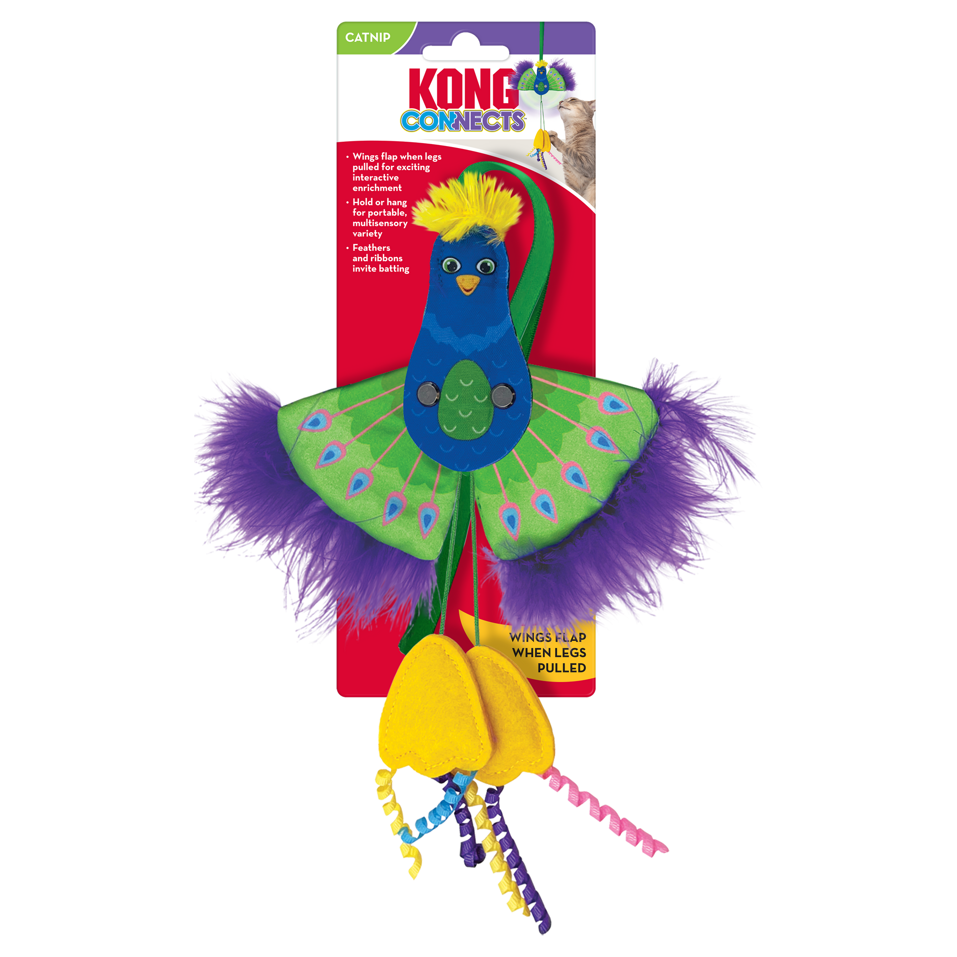 Kong Connects Peacock - Juguetes para Gatos