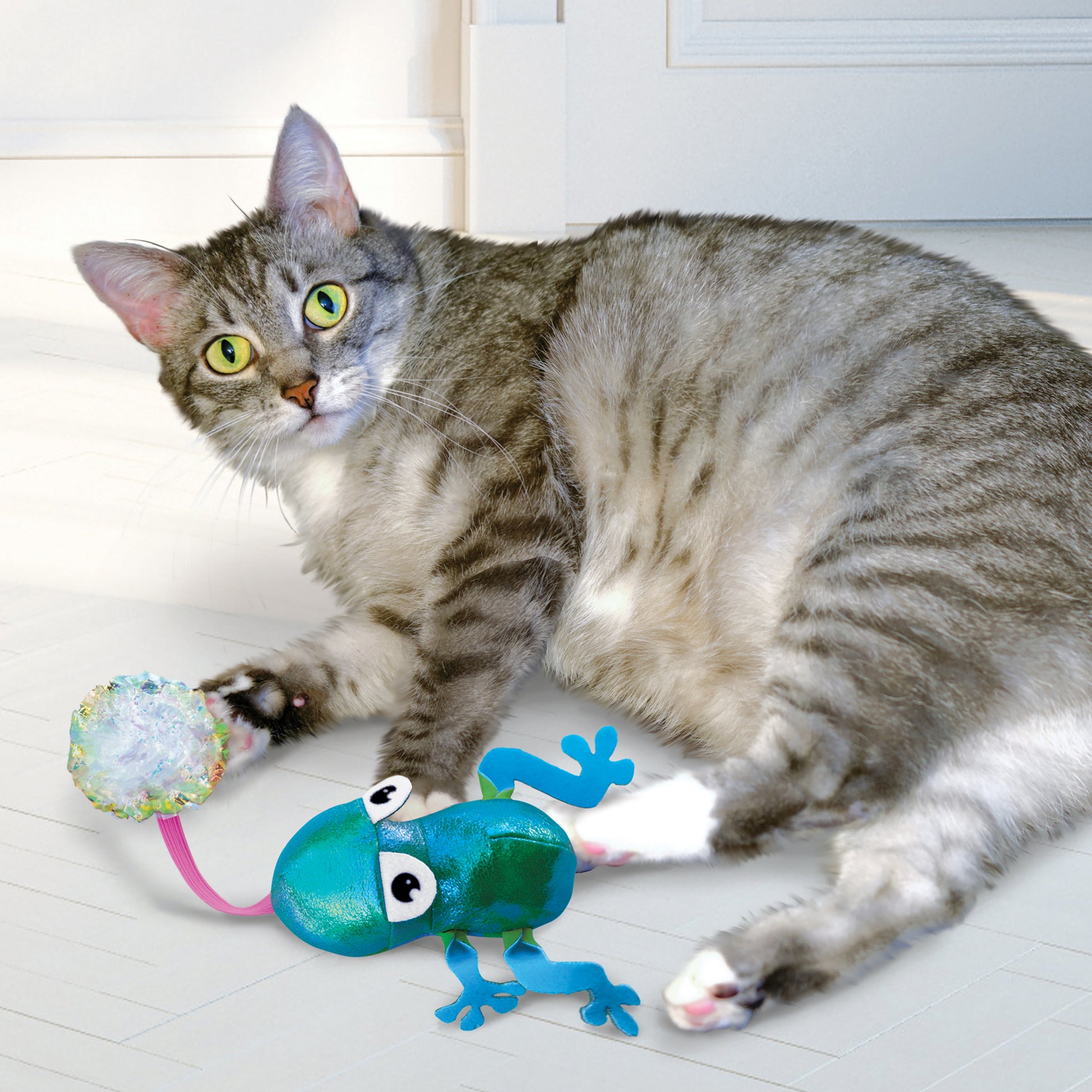 Kong Flingaroo Frog - Juguetes para Gatos