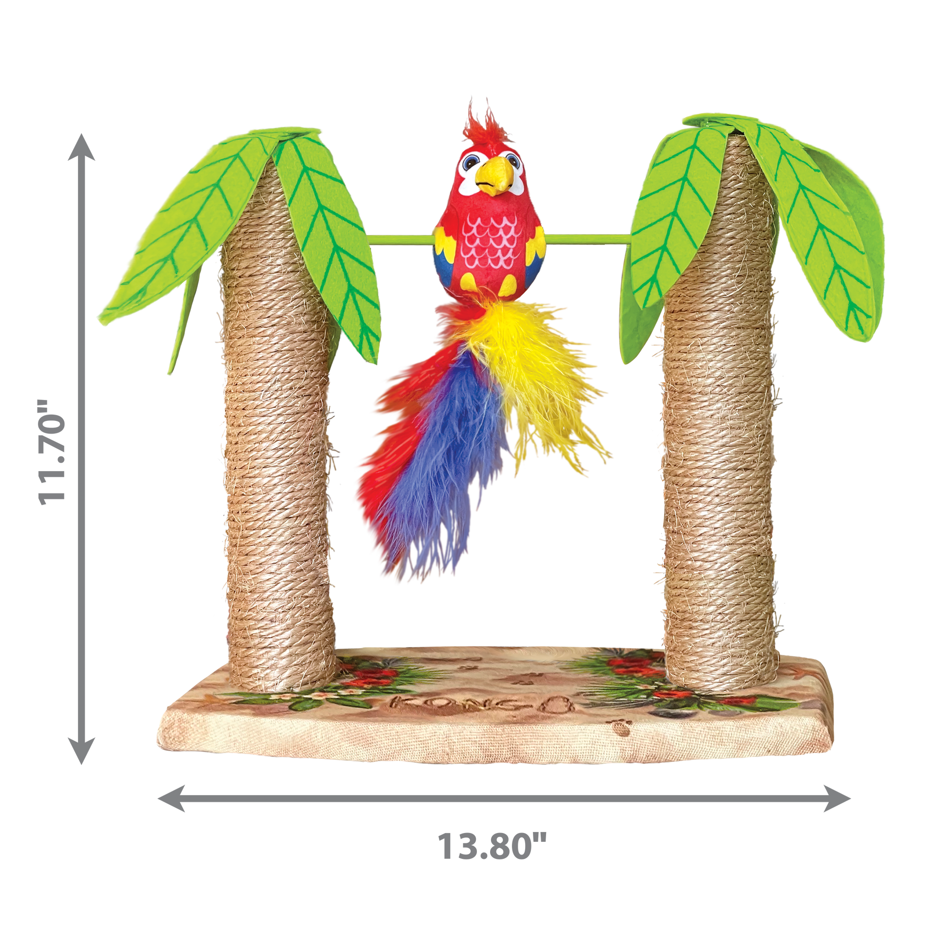Kong Play Spaces Tiki Twirl - Juguetes y Rascadores para Gatos