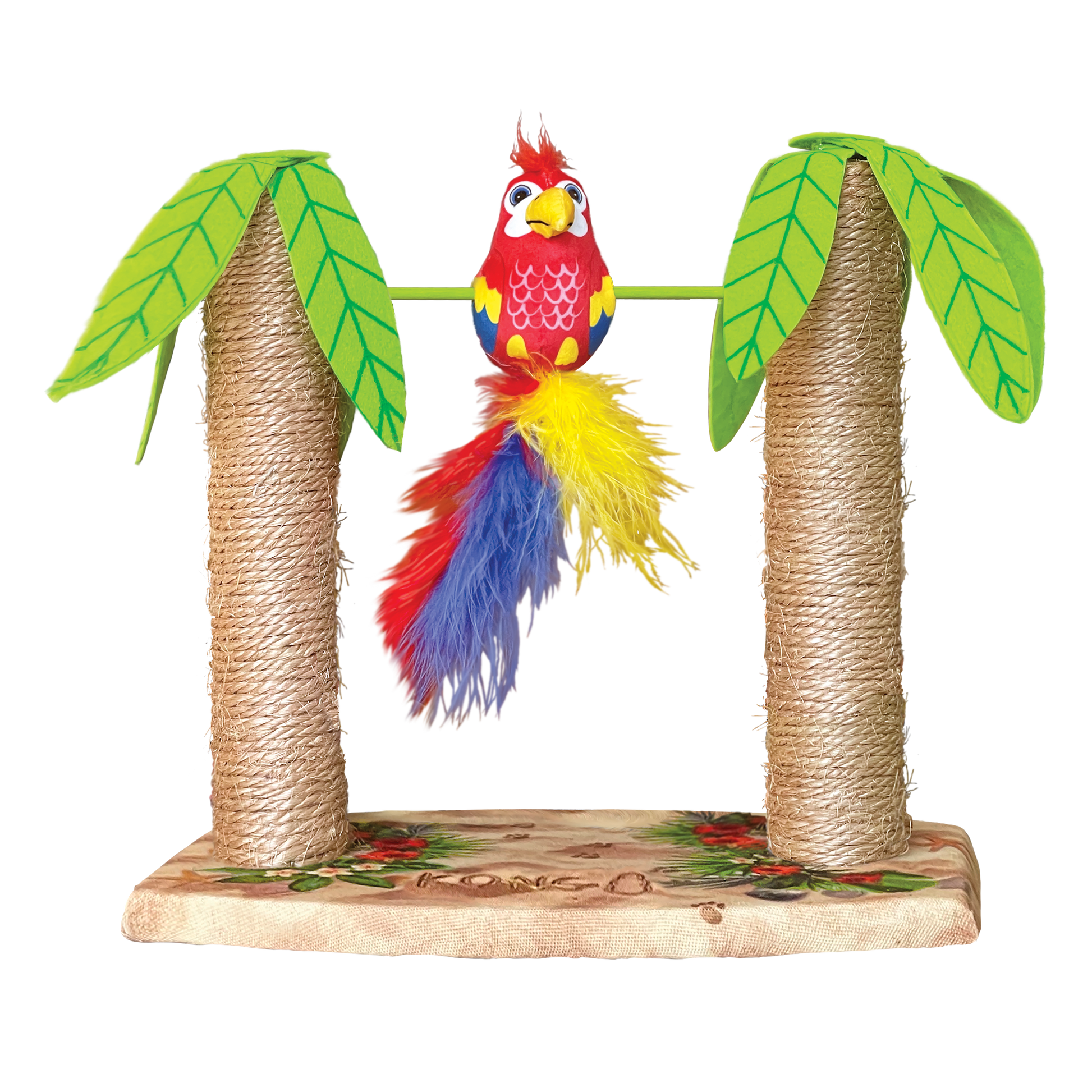 Kong Play Spaces Tiki Twirl - Juguetes y Rascadores para Gatos