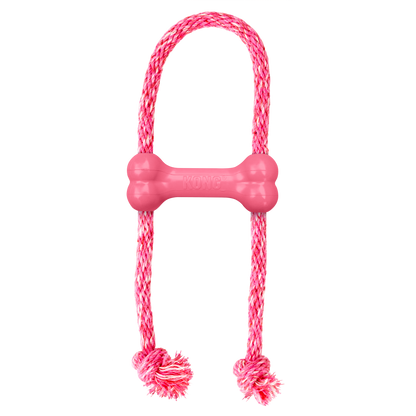 Kong Puppy Goodie Bone with Rope - Juguetes para Perros
