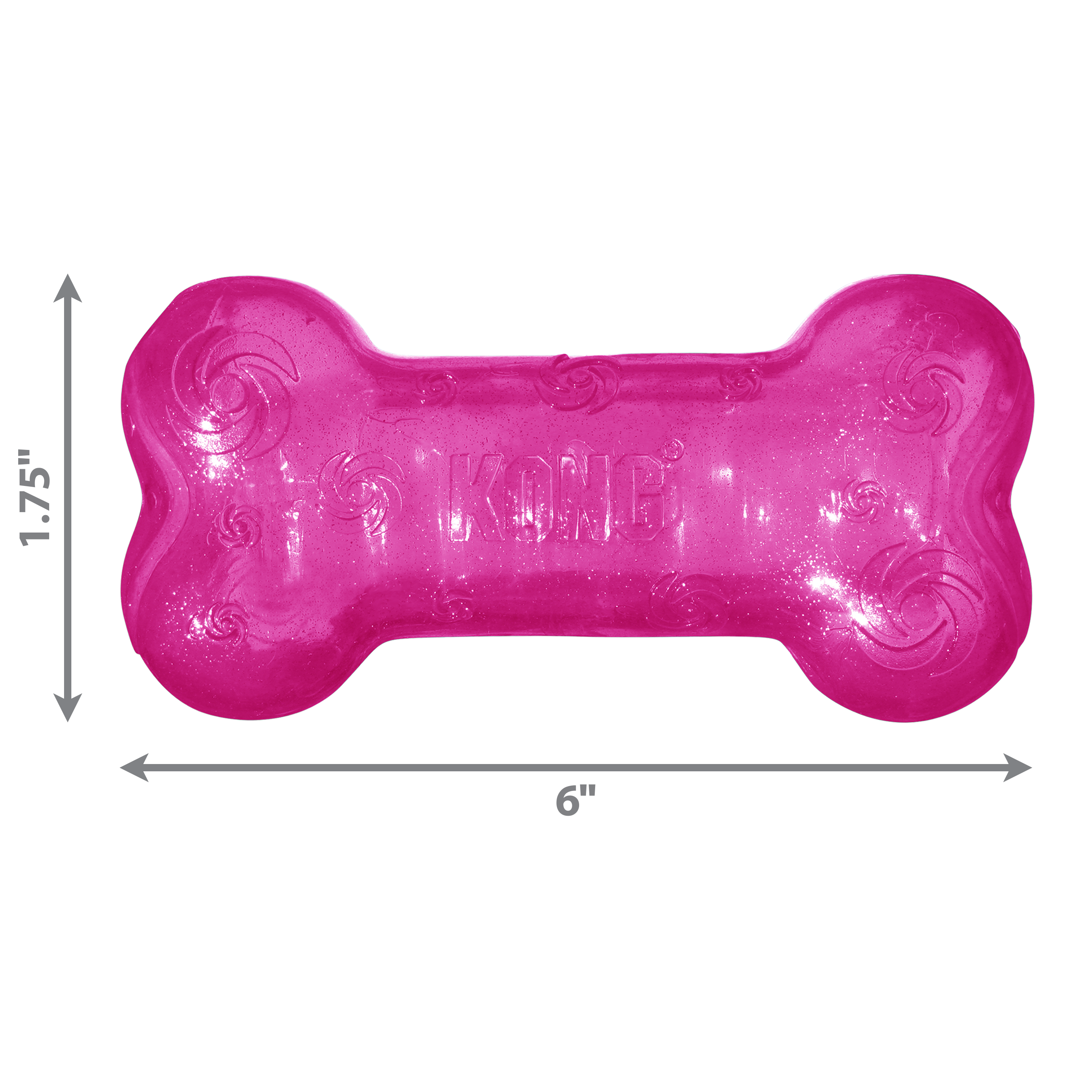 Kong Squeezz Crackle Bone - Juguetes para Perros