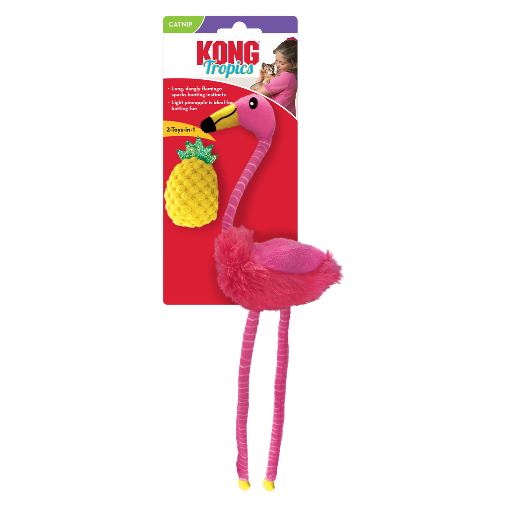 Kong Tropics Flamingo - Juguetes para Gatos