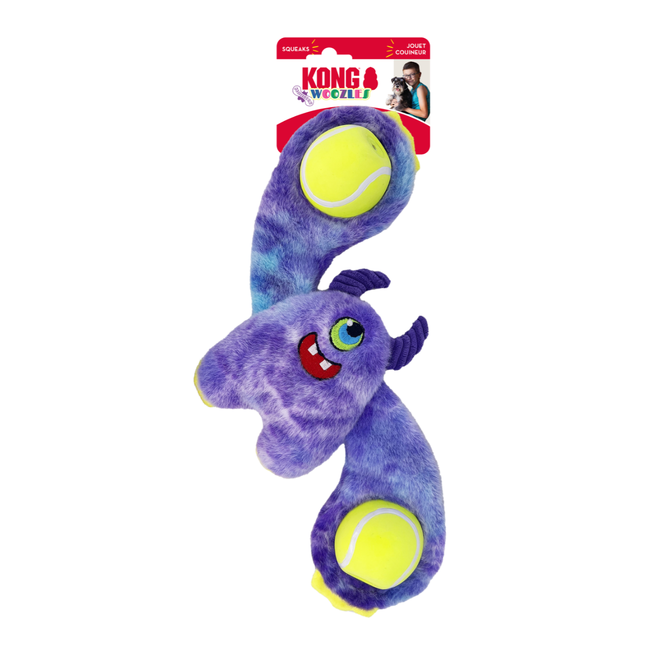 Kong Woozles Monster Assorted M - Juguetes para Perros
