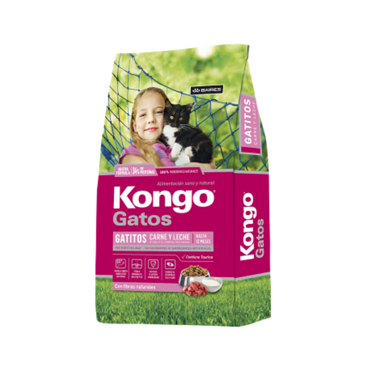 Kongo Gatitos Carne y Leche - Alimento para Gatos