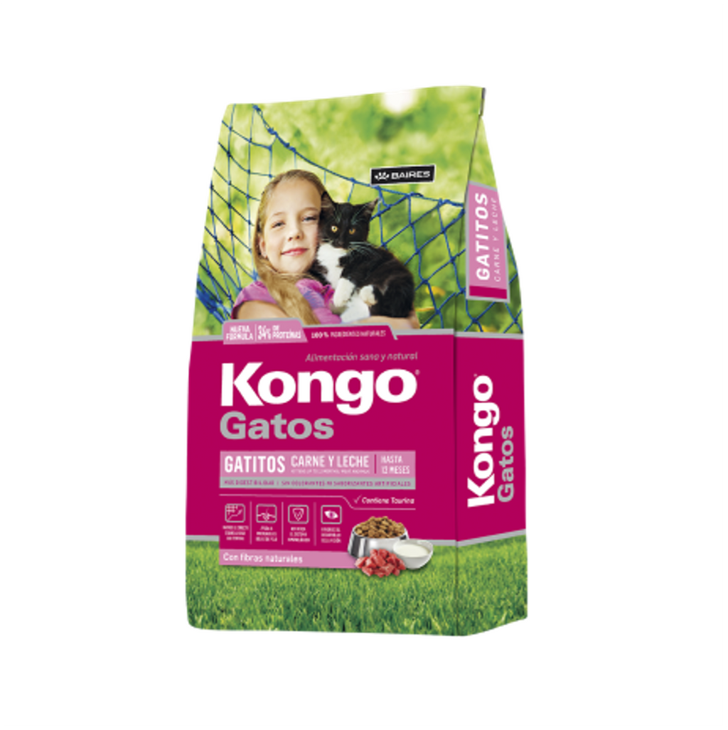 Kongo Gatitos Carne y Leche - Alimento para Gatos