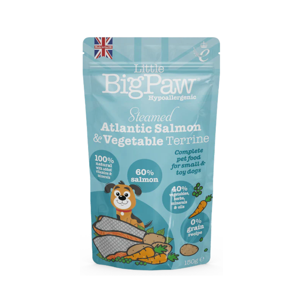 Little BigPaw Steamed Atlantic Salmon and Vegetable Terrine - Alimento Húmedo para Perros