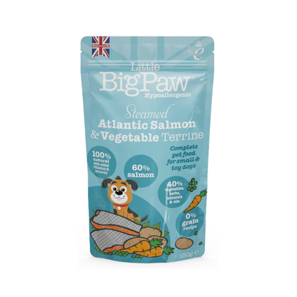 Little BigPaw Steamed Atlantic Salmon and Vegetable Terrine - Alimento Húmedo para Perros
