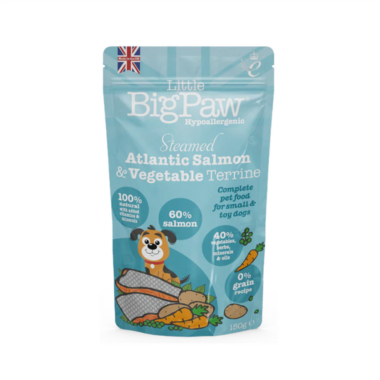 Little BigPaw Steamed Atlantic Salmon and Vegetable Terrine - Alimento Húmedo para Perros