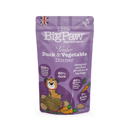 Little BigPaw Tender Duck and Vegetable Dinner - Alimento húmedo para perros.