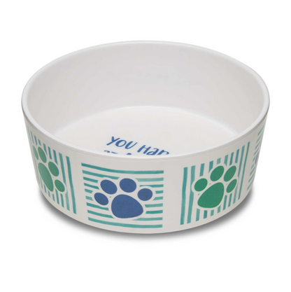 Loving Pets Dolce Bowl "You Had Me at Woof" - Comederos para Perros