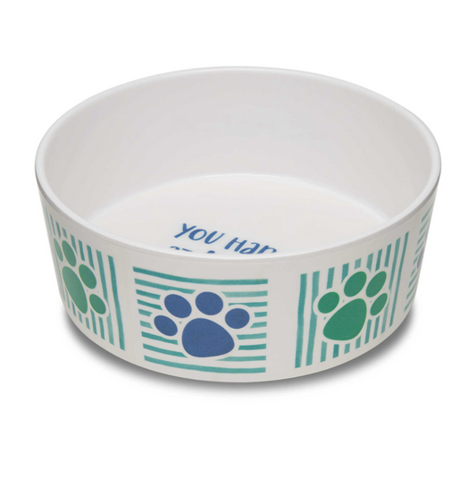 Loving Pets Dolce Bowl "You Had Me at Woof" - Comederos para Perros