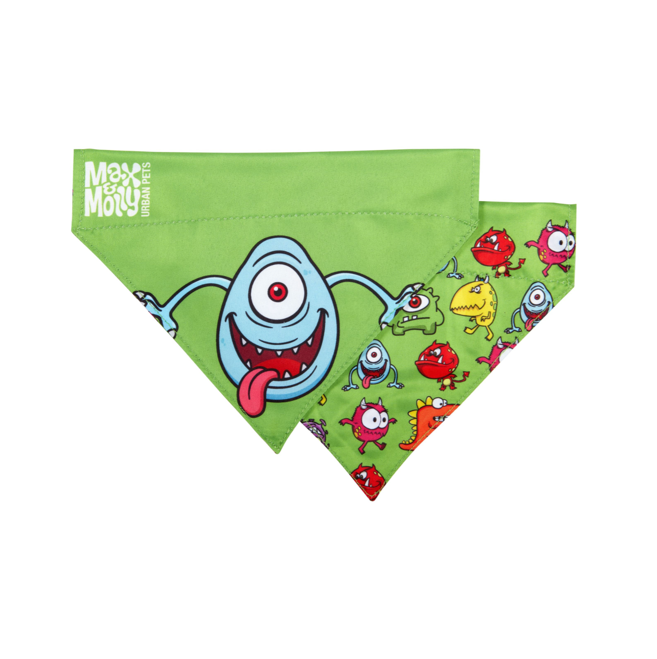 Max and Molly Bandana Little Monsters - Pañoletas para Perros y Gatos