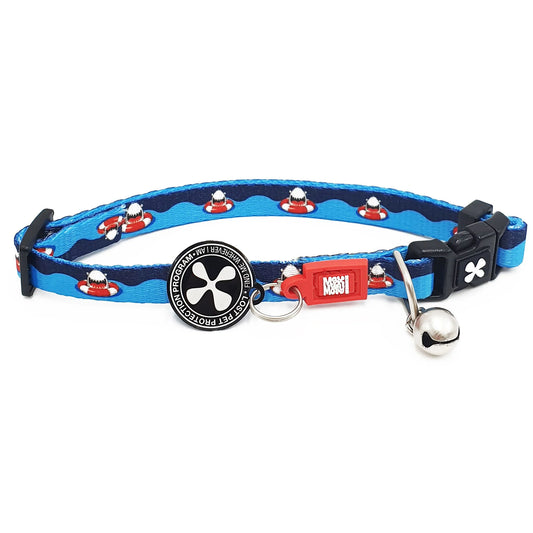 Max and Molly Smart ID Cat Collar Frenzy The Shark - Collar para Gatos