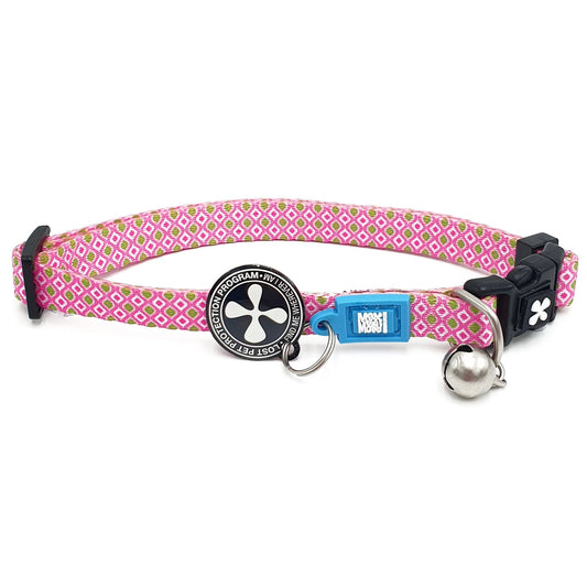 Max and Molly Smart ID Cat Collar Retro Pink - Collar para Gatos