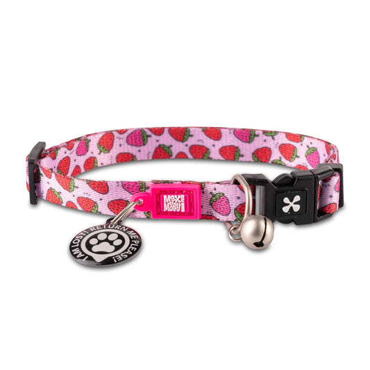 Max and Molly Smart ID Cat Collar Strawberry Dream - Collar para Gatos
