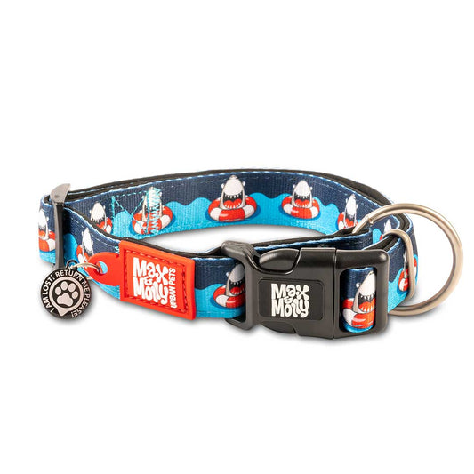 Max and Molly Smart ID Collar Frenzy The Shark - Collares para Perros