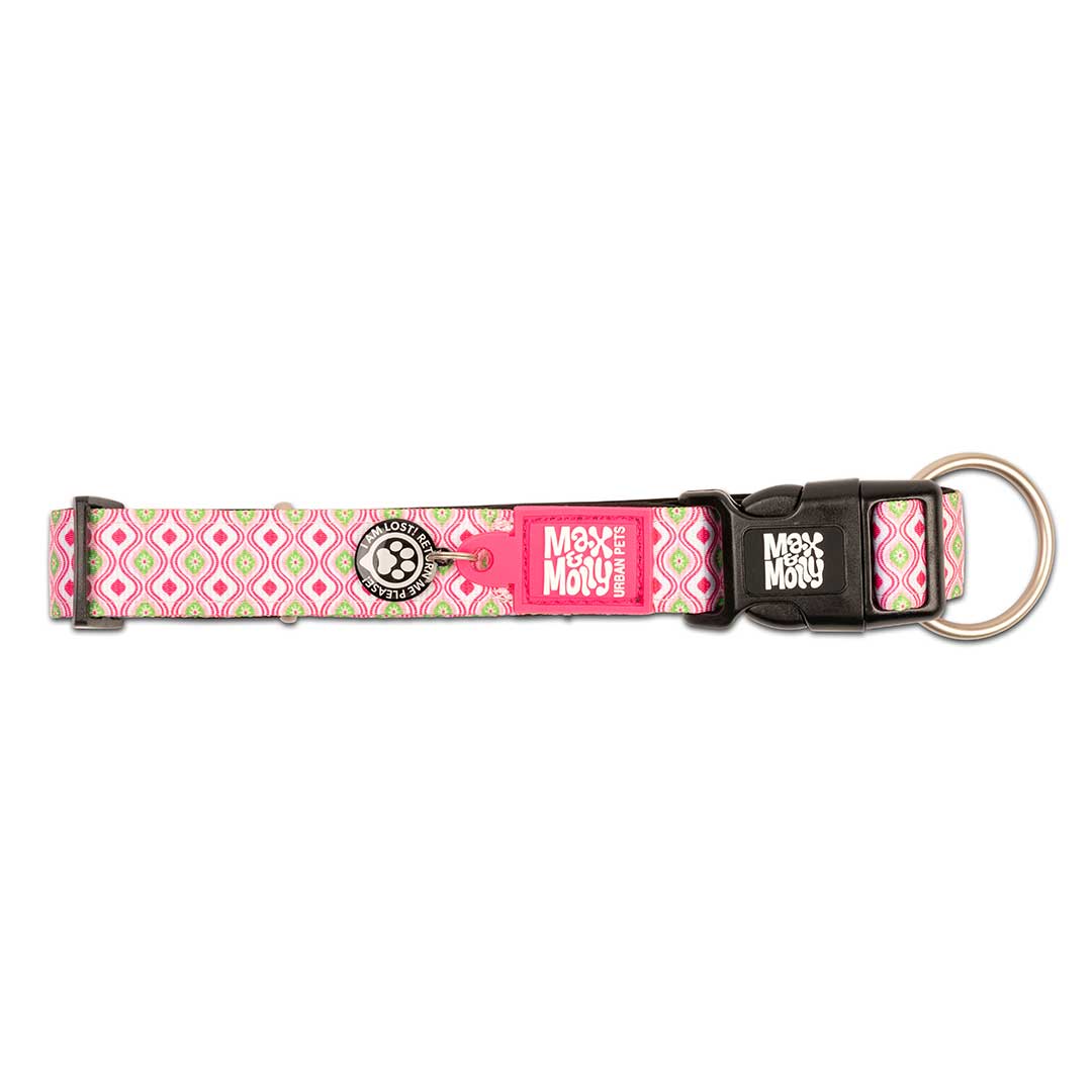 Max and Molly Smart ID Collar Retro Pink - Collares para Perros