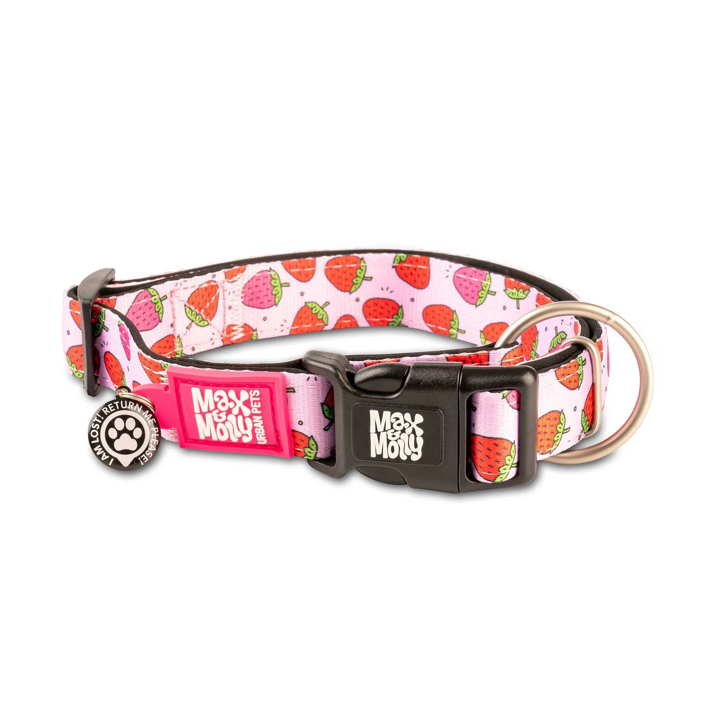 Max and Molly Smart ID Collar Strawberry Dream - Collares para Perros