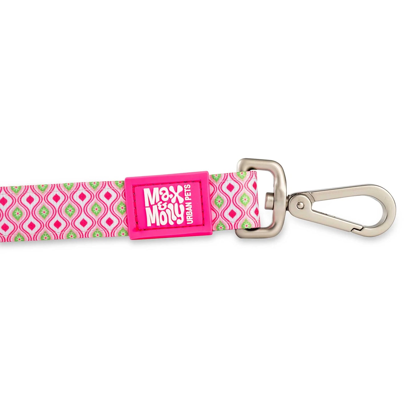Max and Molly Short Leash Retro Pink - Correas para Perros