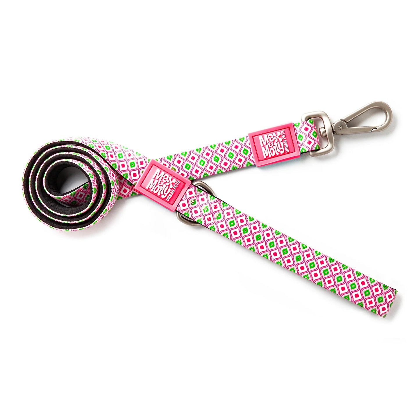 Max and Molly Short Leash Retro Pink - Correas para Perros