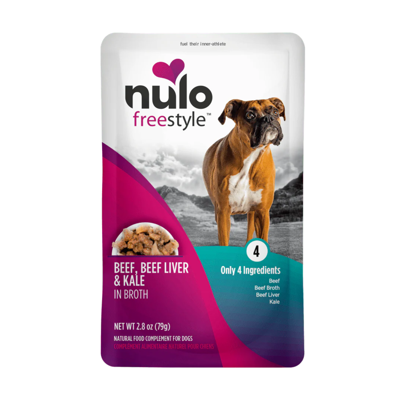 Nulo FreeStyle Pouch Beef, Beef Liver and Kale - Alimento Húmedo para Perros
