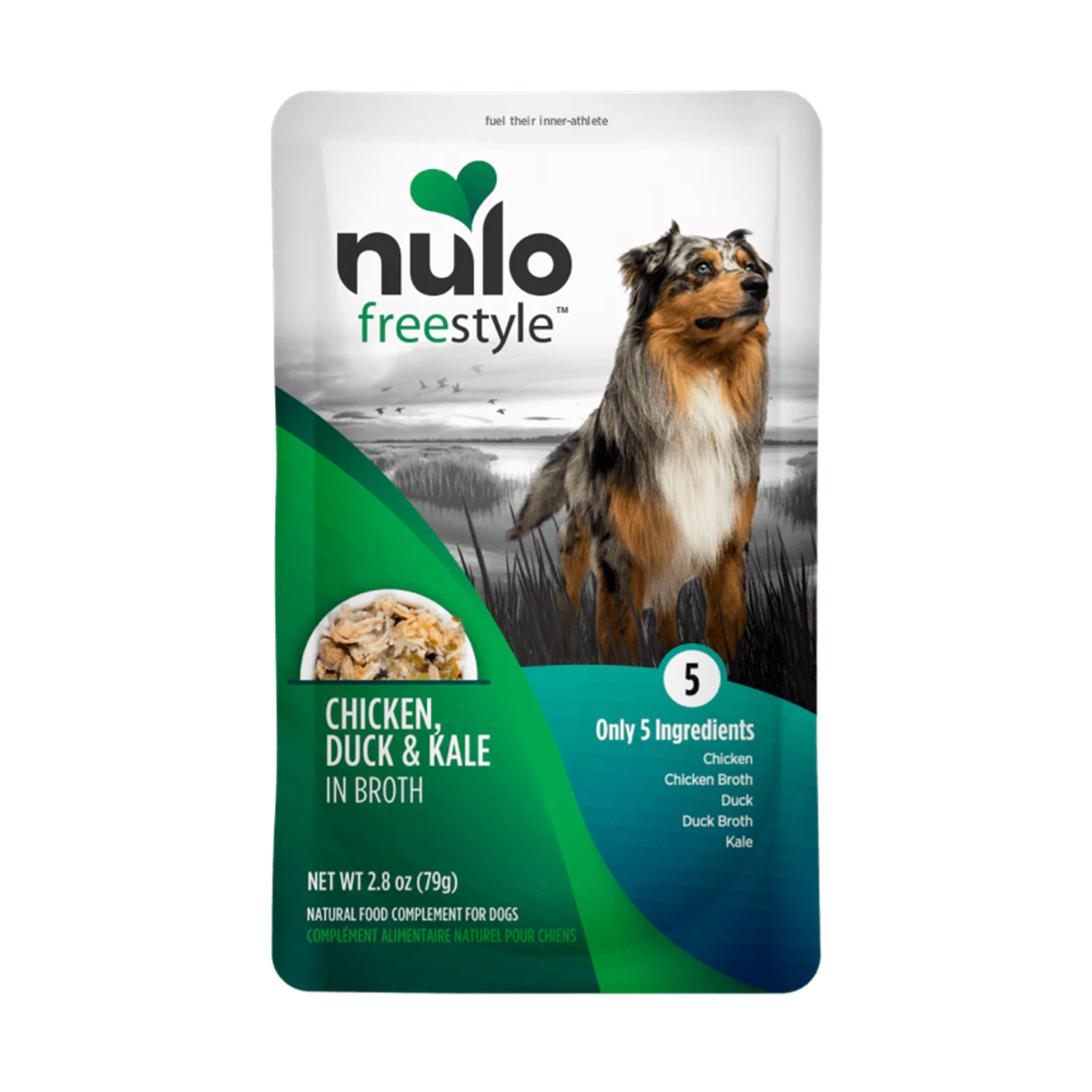Nulo FreeStyle Pouch Chicken, Duck and Kale in Broth - Alimento Húmedo para Perros