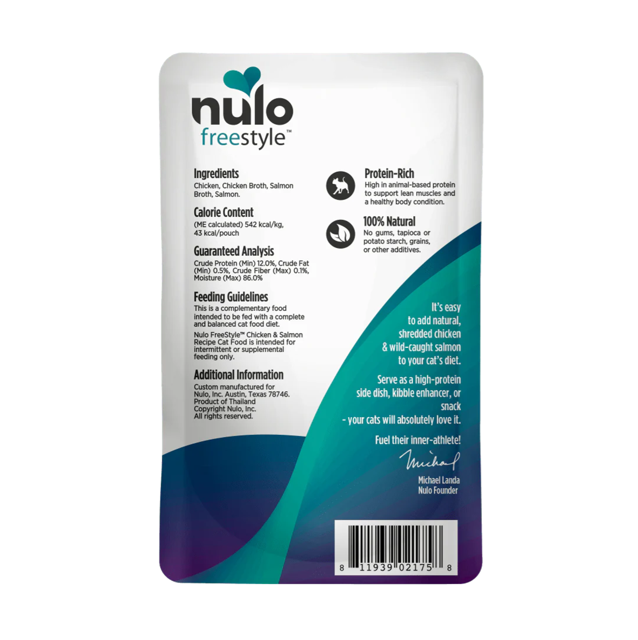 Nulo FreeStyle Pouch Chicken and Salmon in Broth - Alimento para Gatos