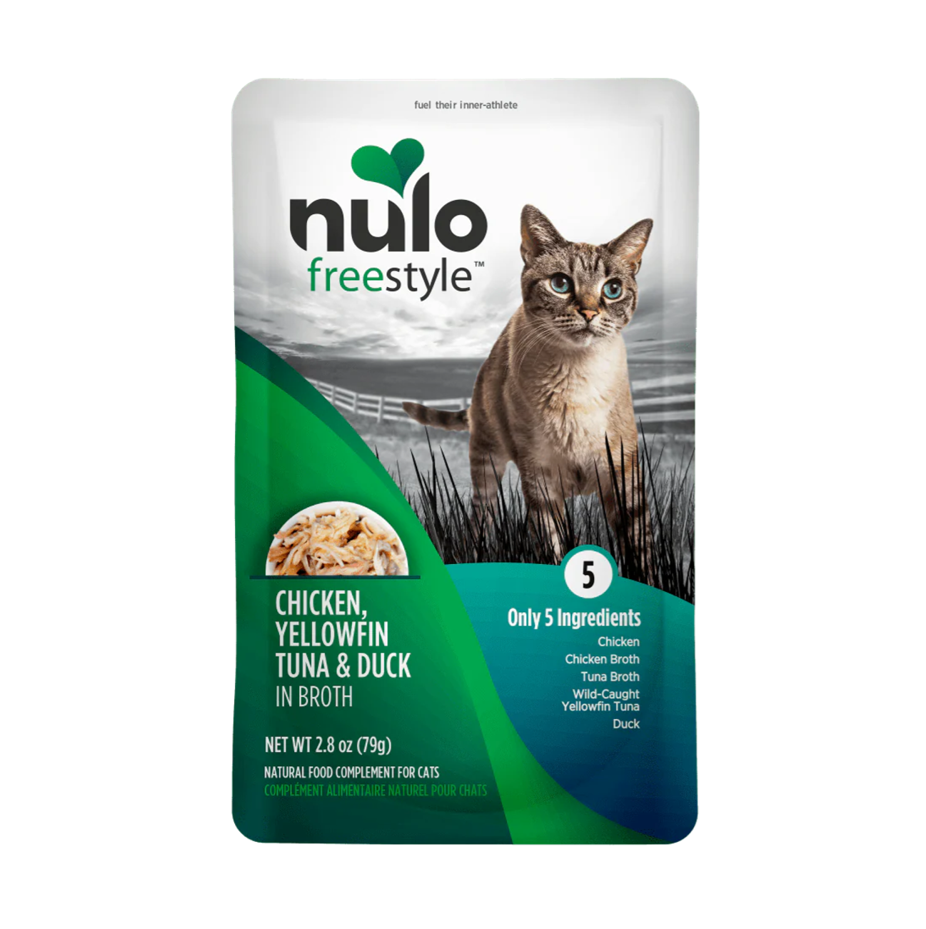 Nulo FreeStyle Pouch Chicken, Yellowfin Tuna and Duck in Broth - Alimento Húmedo para Gatos
