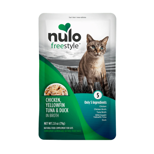 Nulo FreeStyle Pouch Chicken, Yellowfin Tuna and Duck in Broth - Alimento Húmedo para Gatos