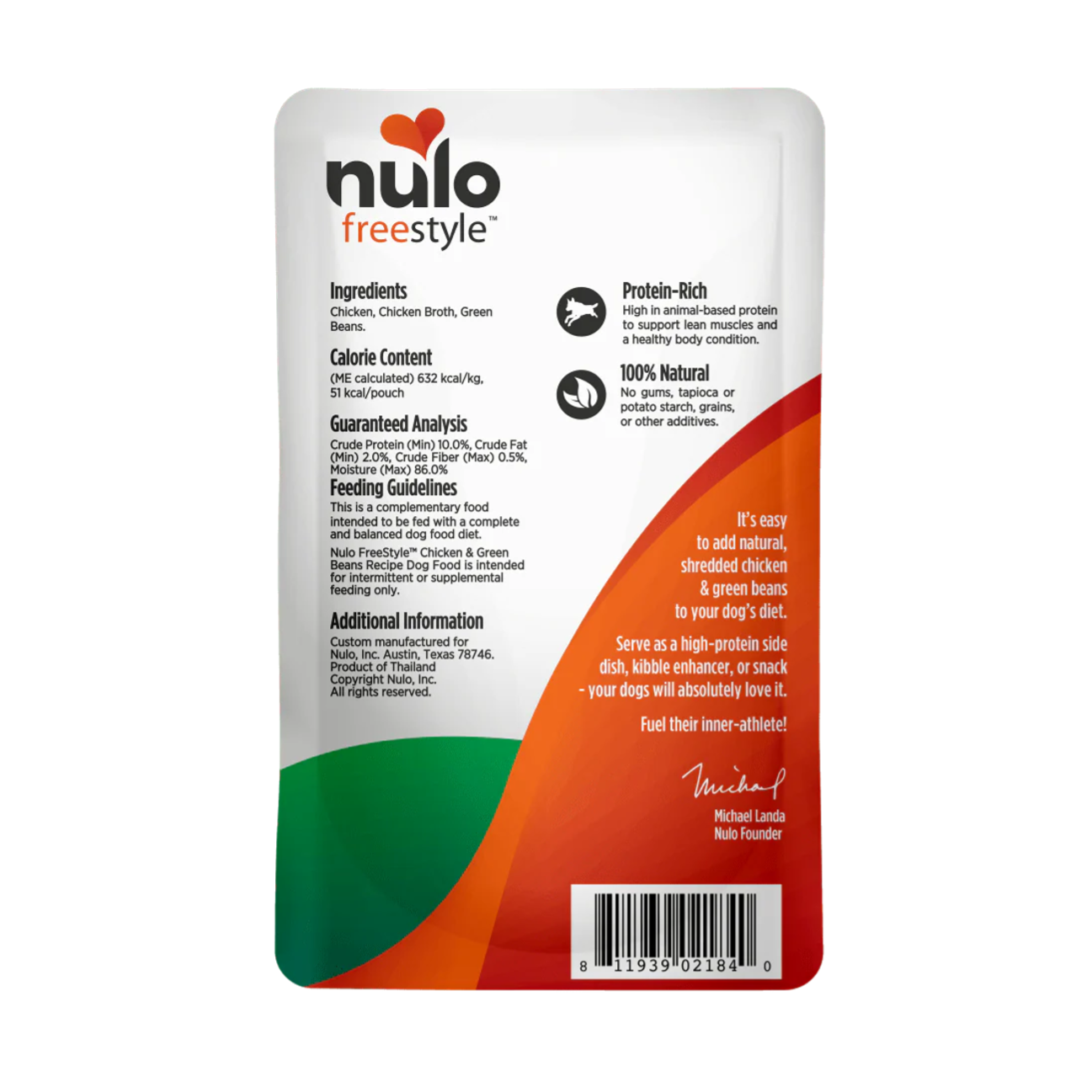 Nulo FreeStyle Pouch Chicken and Green Beans in Broth - Alimento Húmedo para Perros
