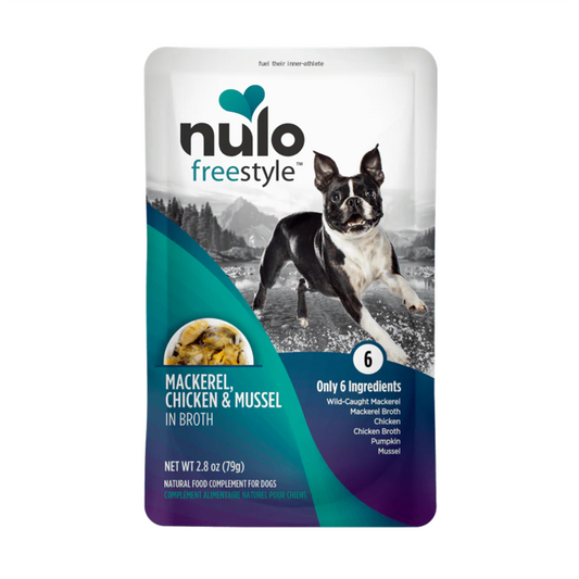 Nulo FreeStyle Pouch Mackerel, Chicken and Mussel in Broth - Alimento Húmedo para Perros