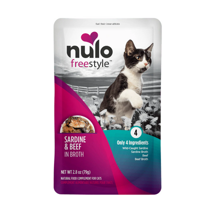 Nulo FreeStyle Pouch Sardine and Beef in Broth - Alimento Húmedo para Gatos