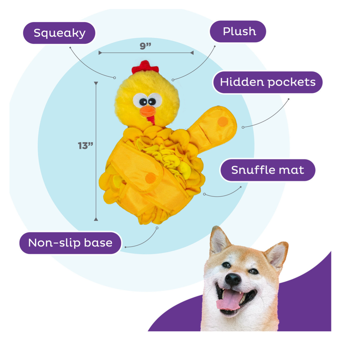Outward Hound Snuffle Palz Chicken L - Juguetes para Perros