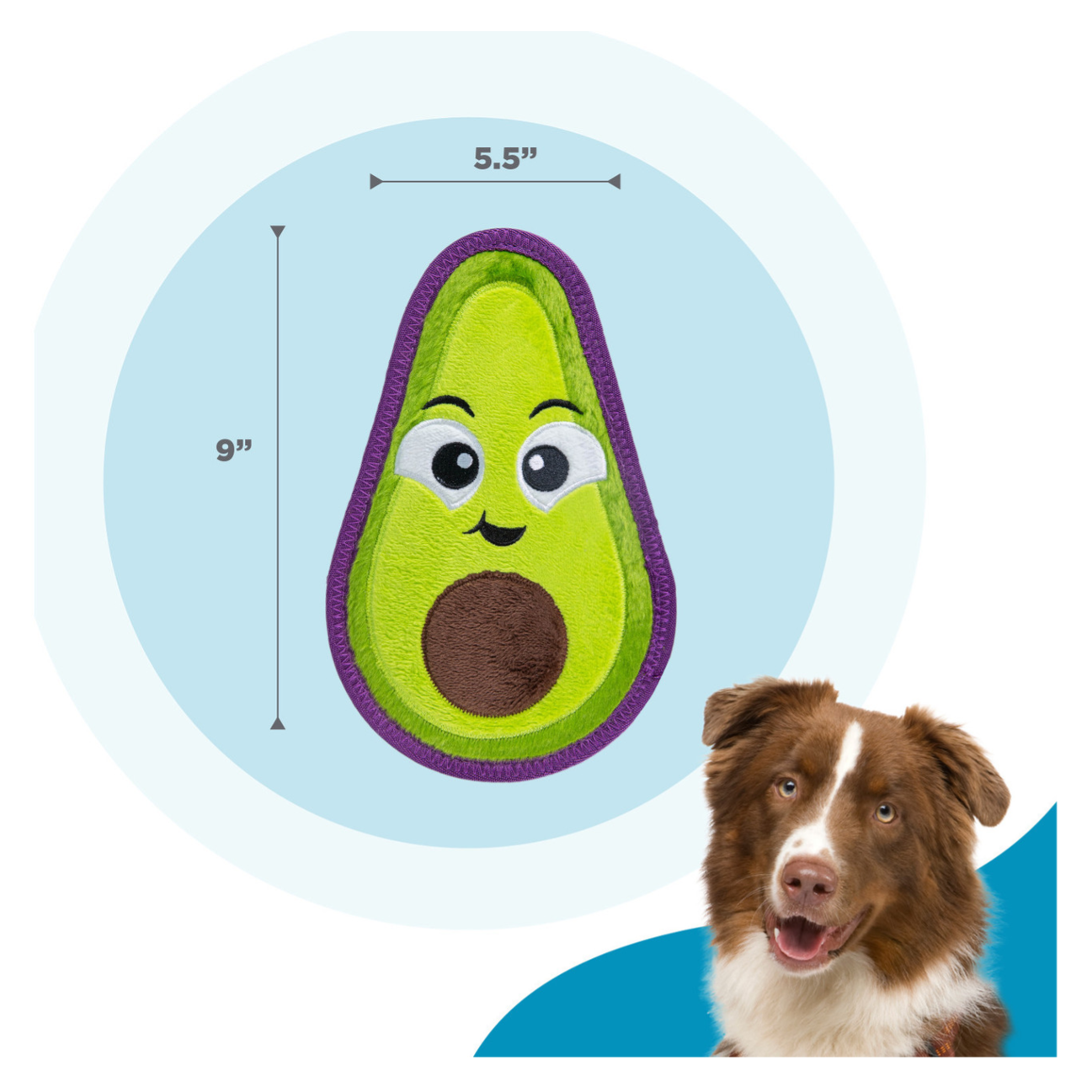Outward Hound Tough Skinz Avocado M - Juguetes para Perros