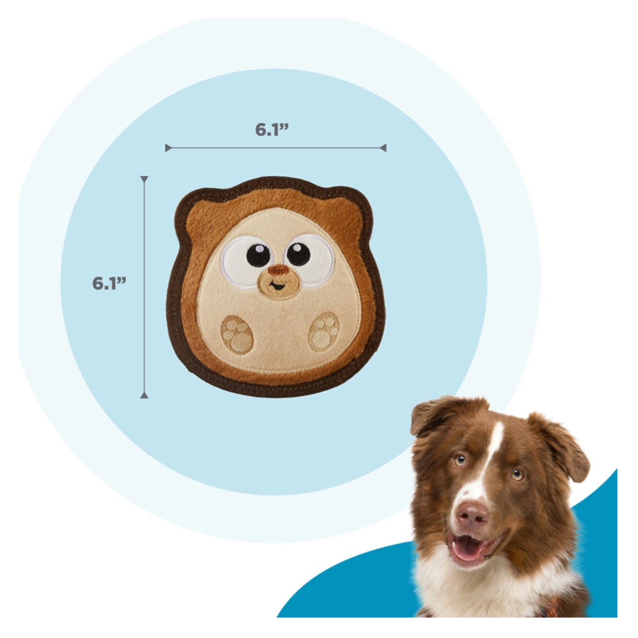 Outward Hound Tough Skinz Hedgie M - Juguetes para Perros