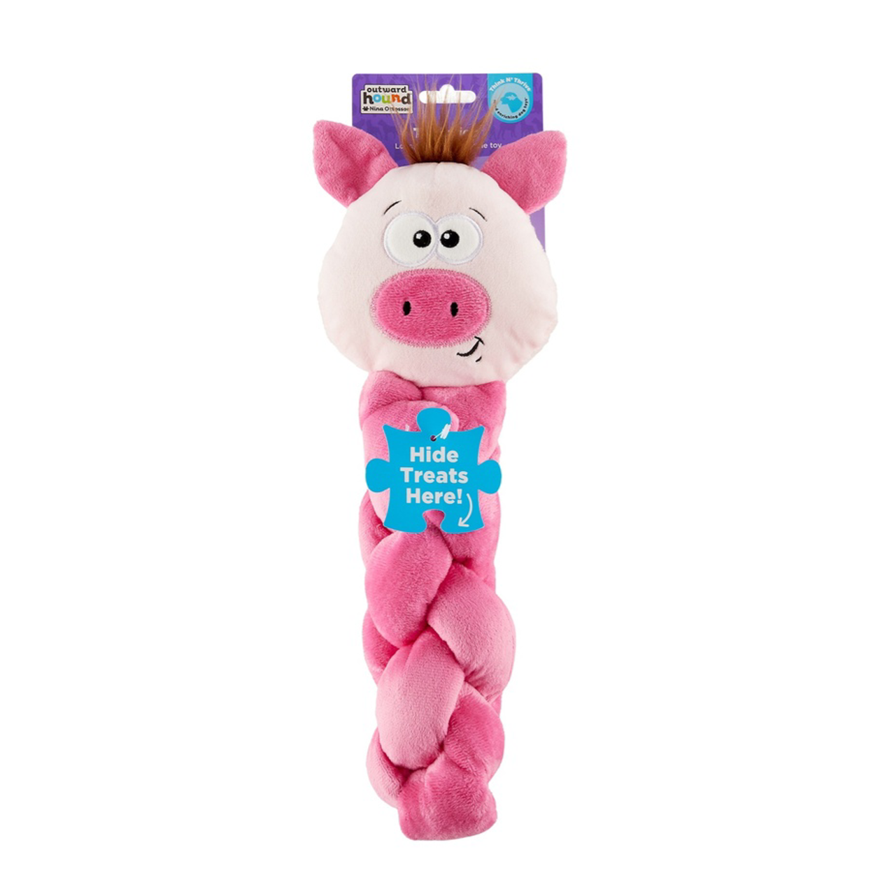Outward Hound Twistiez Pig Large - Juguetes para Perros