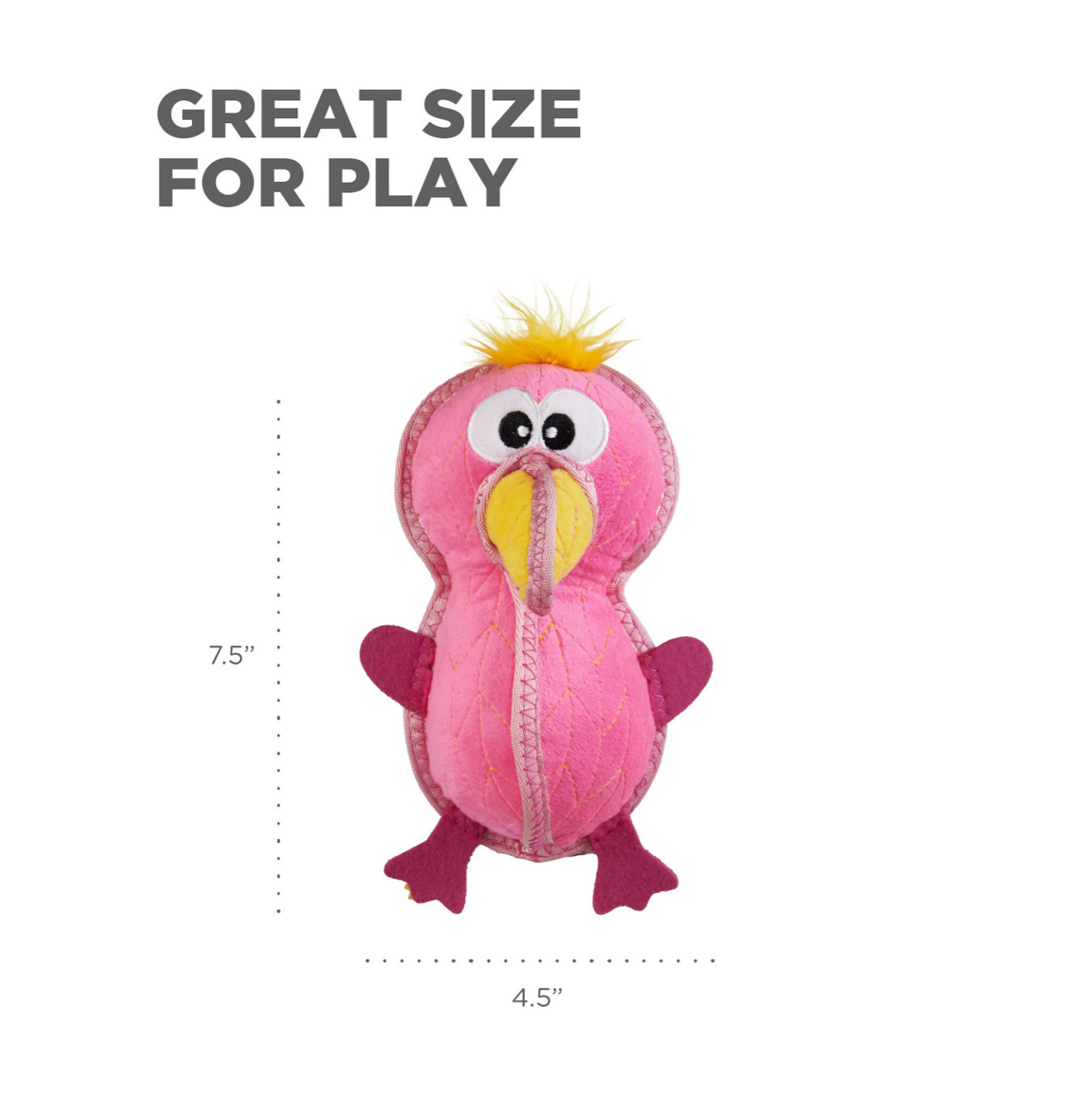 Outward Hound Xtreme Seamz Flamingo M - Juguetes para Perros