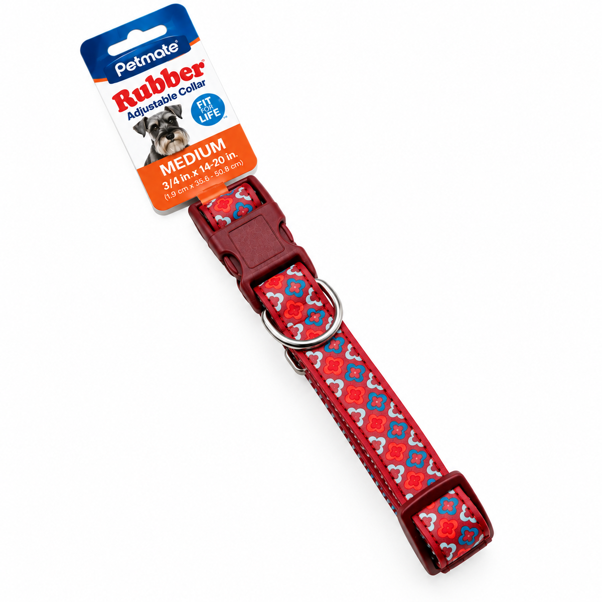 Petmate Collar Caucho Mosaico M - Collar para Perros