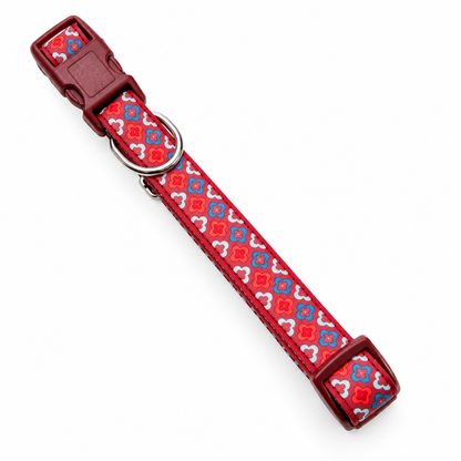Petmate Collar Caucho Mosaico M - Collar para Perros