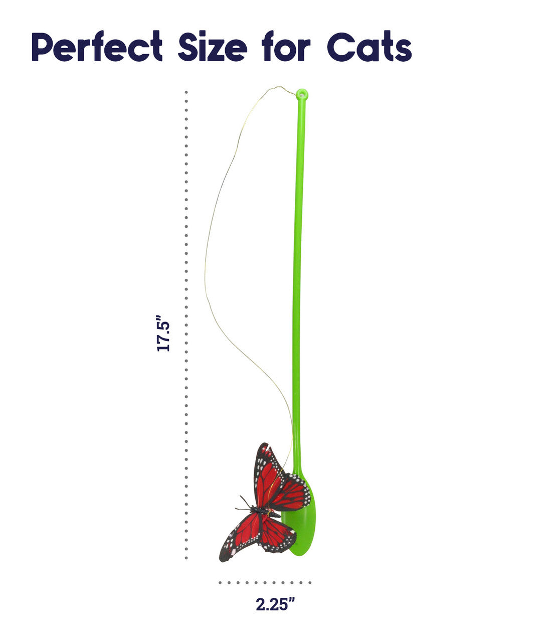 Petstages Butterfly Chase Wand - Juguetes para Gatos