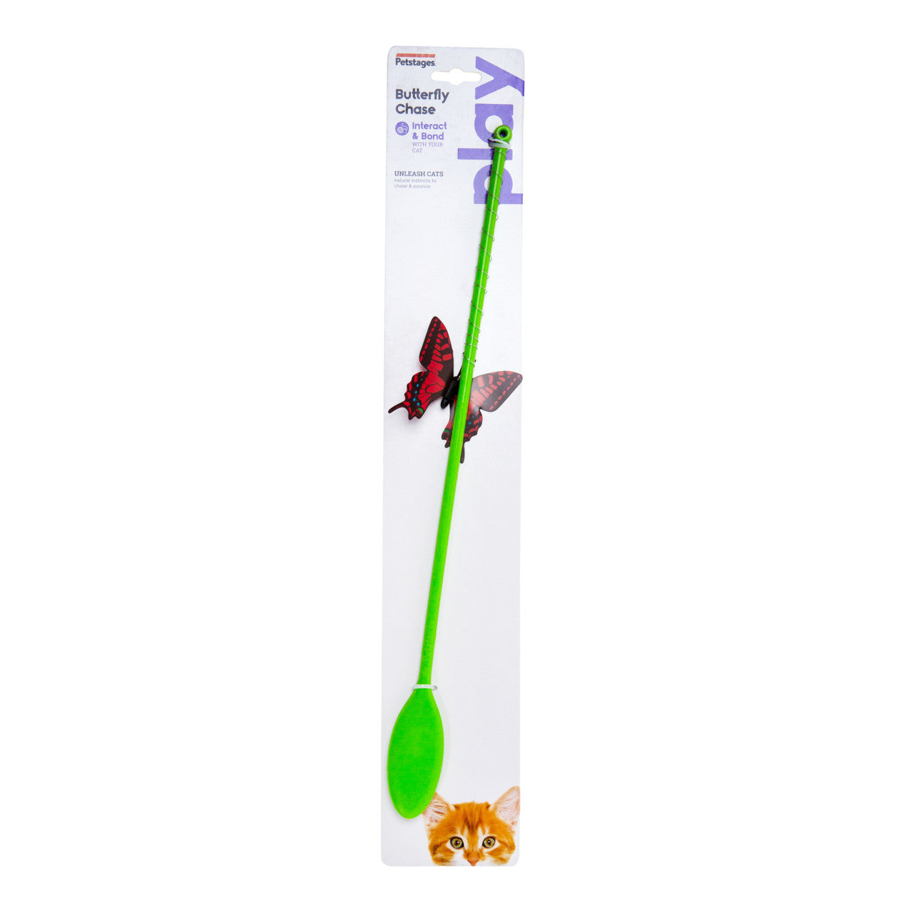 Petstages Butterfly Chase Wand - Juguetes para Gatos