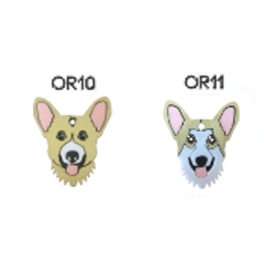 Placa de Identificación Corgi Galés - Placa Identificación para Perros