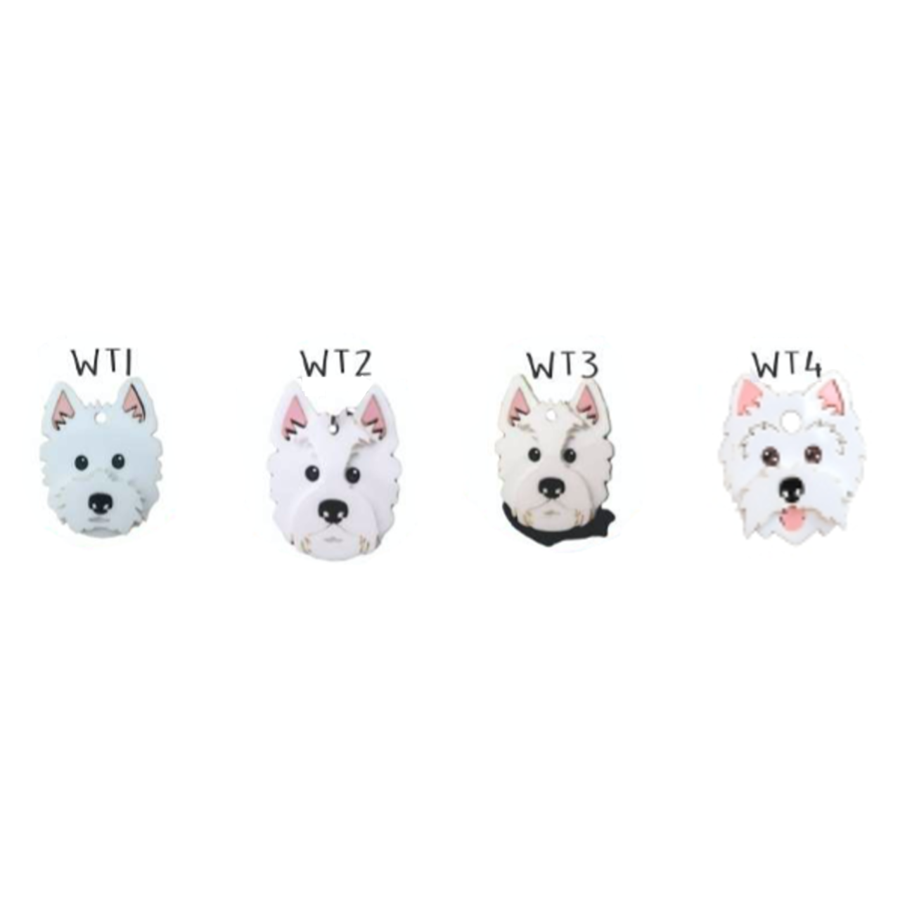 Placa de Identificación Westie / Westy - Placa Identificación Perros