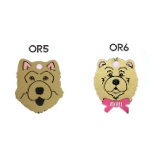 Placa de Identificación Chow Chow - Placa de Identificación para Perro